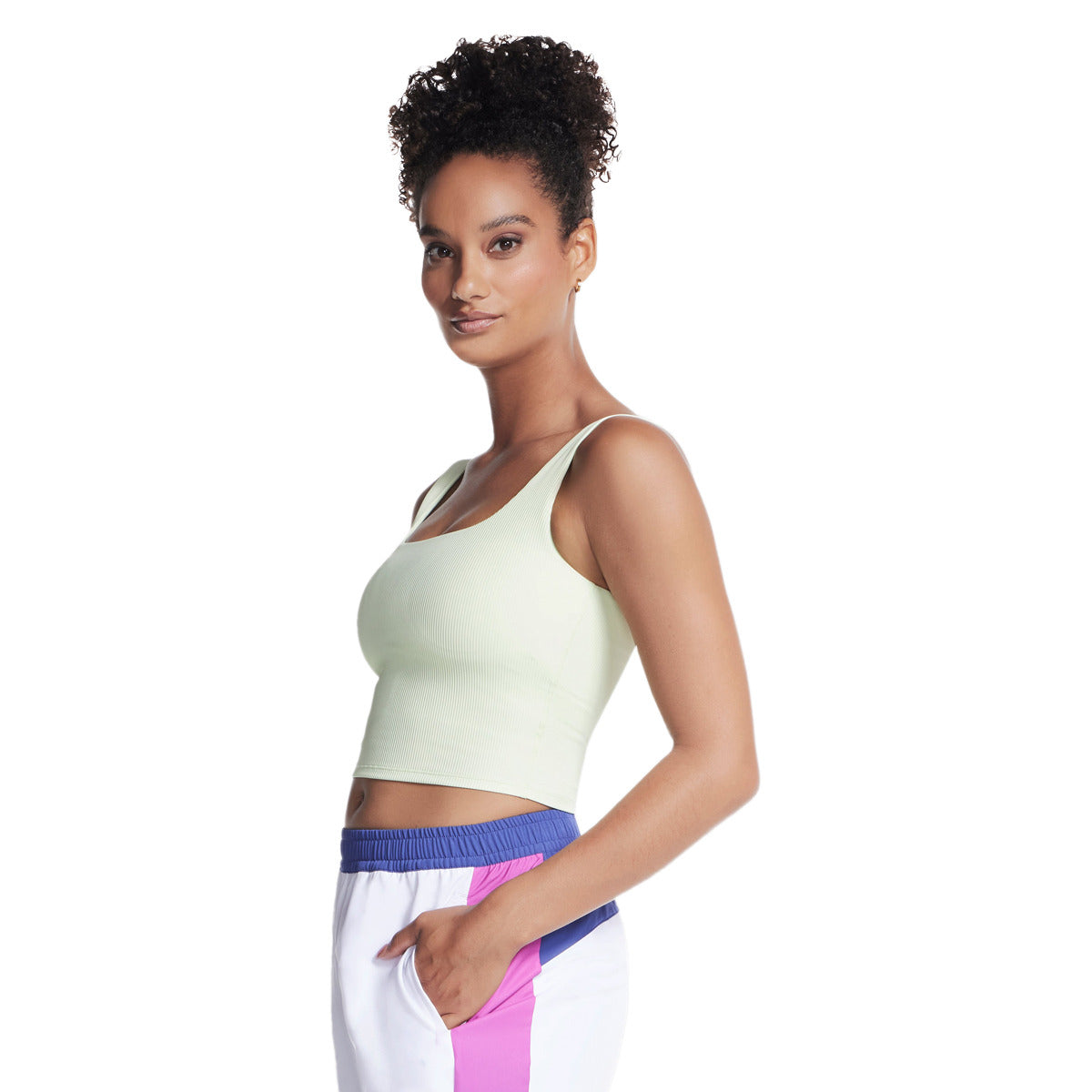 Skechers Go Flex Rib Longline Womens Bra - Side View