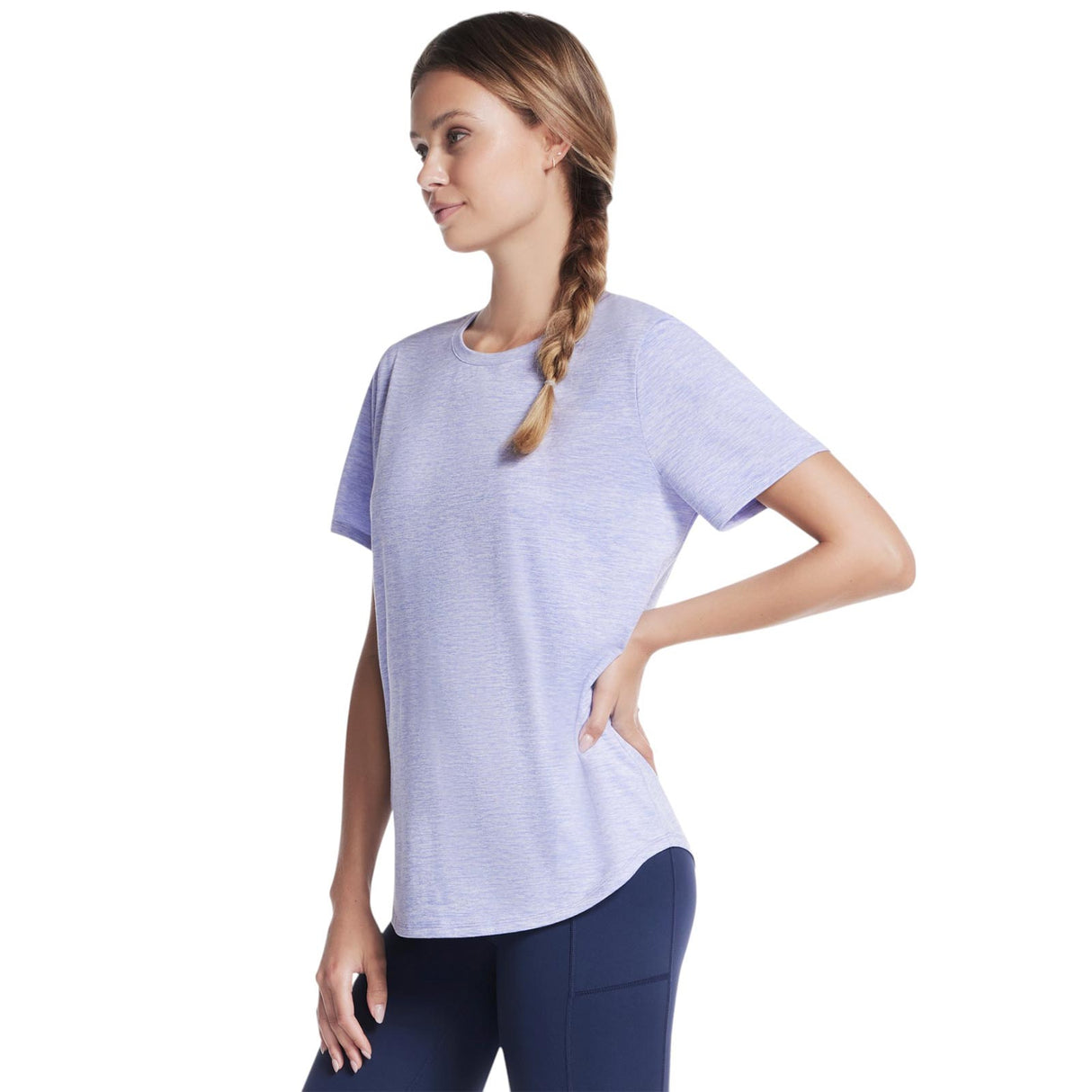 Skechers GO DRI SWIFT Womens Short Sleeve T-Shirt - Side View