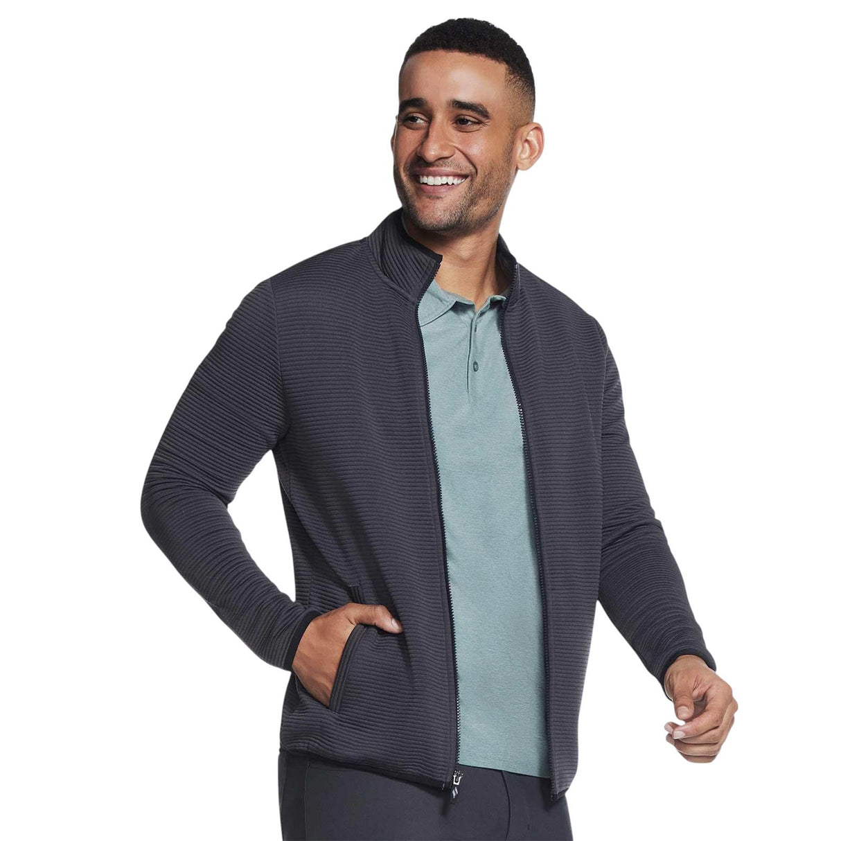 Skechers Hoodless Hoodie Ottoman Mens Jacket