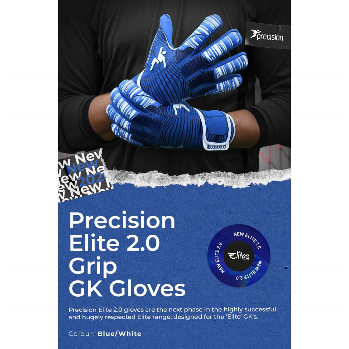 Precision Junior Elite 2.0 Grip Goalkeeper Gloves