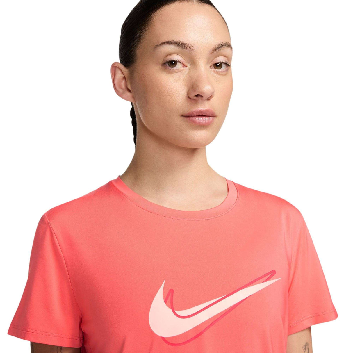 Nike One Swoosh Womens Dri-Fit Short-Sleeve Running Top