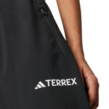 adidas Multi Essentials Stretch Womens Hiking Joggers Model Close-Up Terrex Logo View