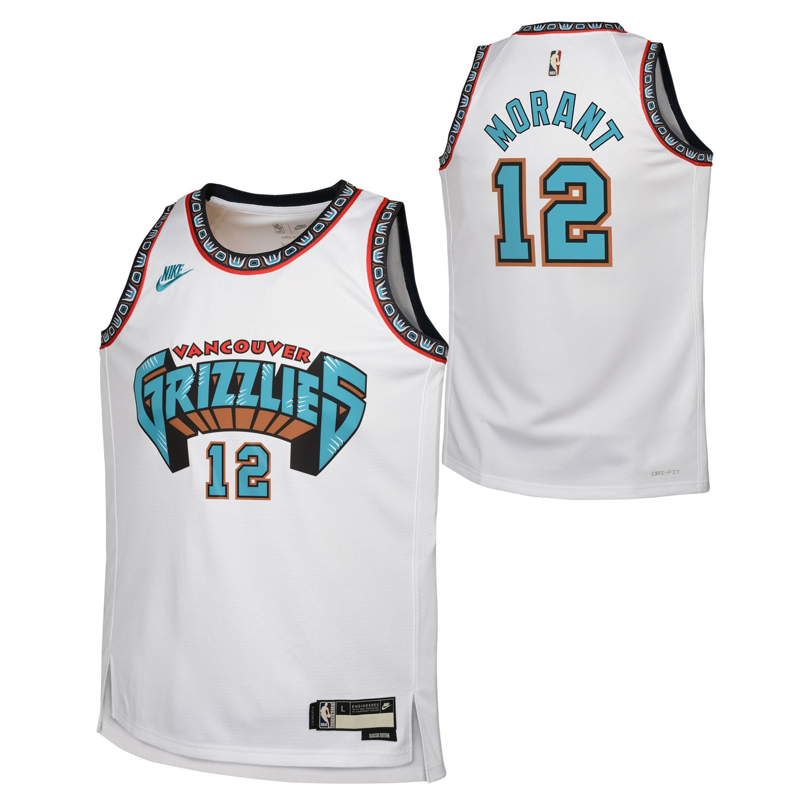 Nike Grizzlies Morant 12 Kids Jersey