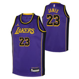 Nike Lakers James 23 Kids Swingman Jersey