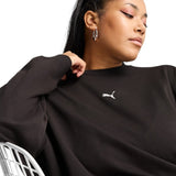 Puma Essentials Oversized Womens Fleece Crew Sweatshirt