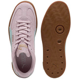 Puma Club II Era Womens Regular-Width Suede Sneakers Top & Sole Full View