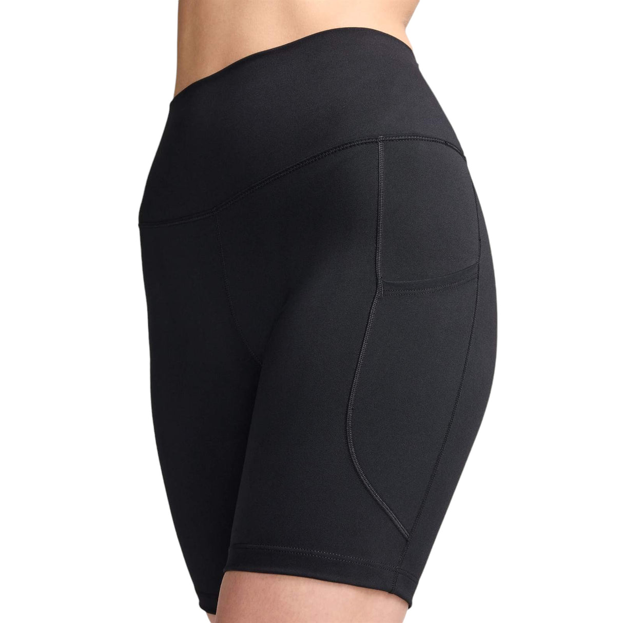 Nike One Womens High-Waisted 8" Biker Shorts With Pockets