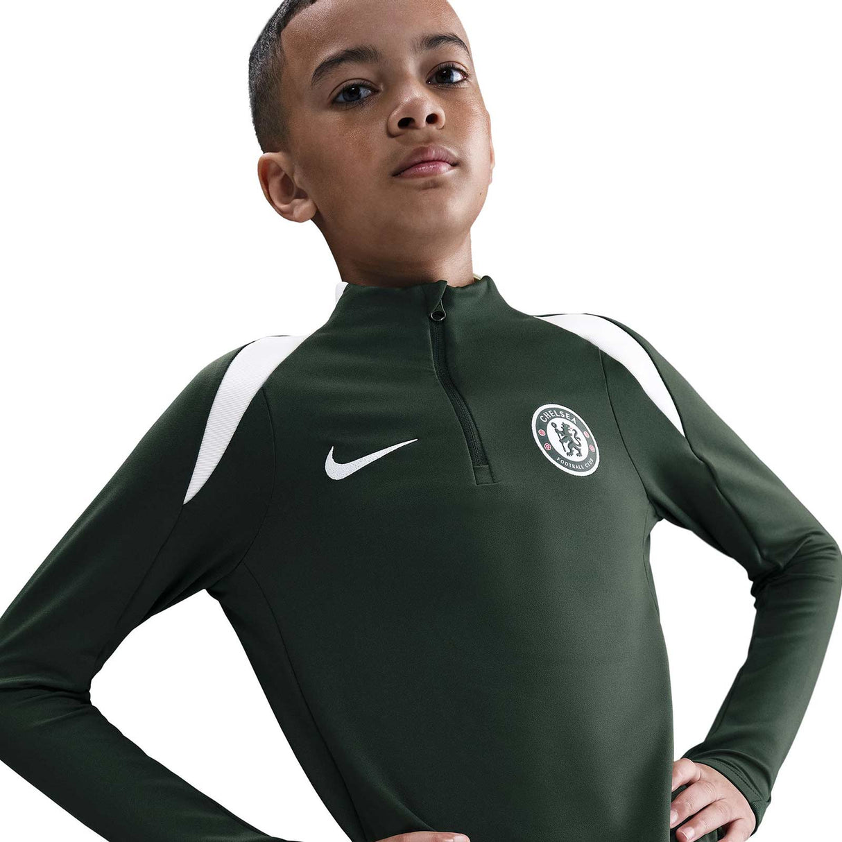 Nike Chelsea FC 2025 / 26 Kids Strike Drill Top - Close up