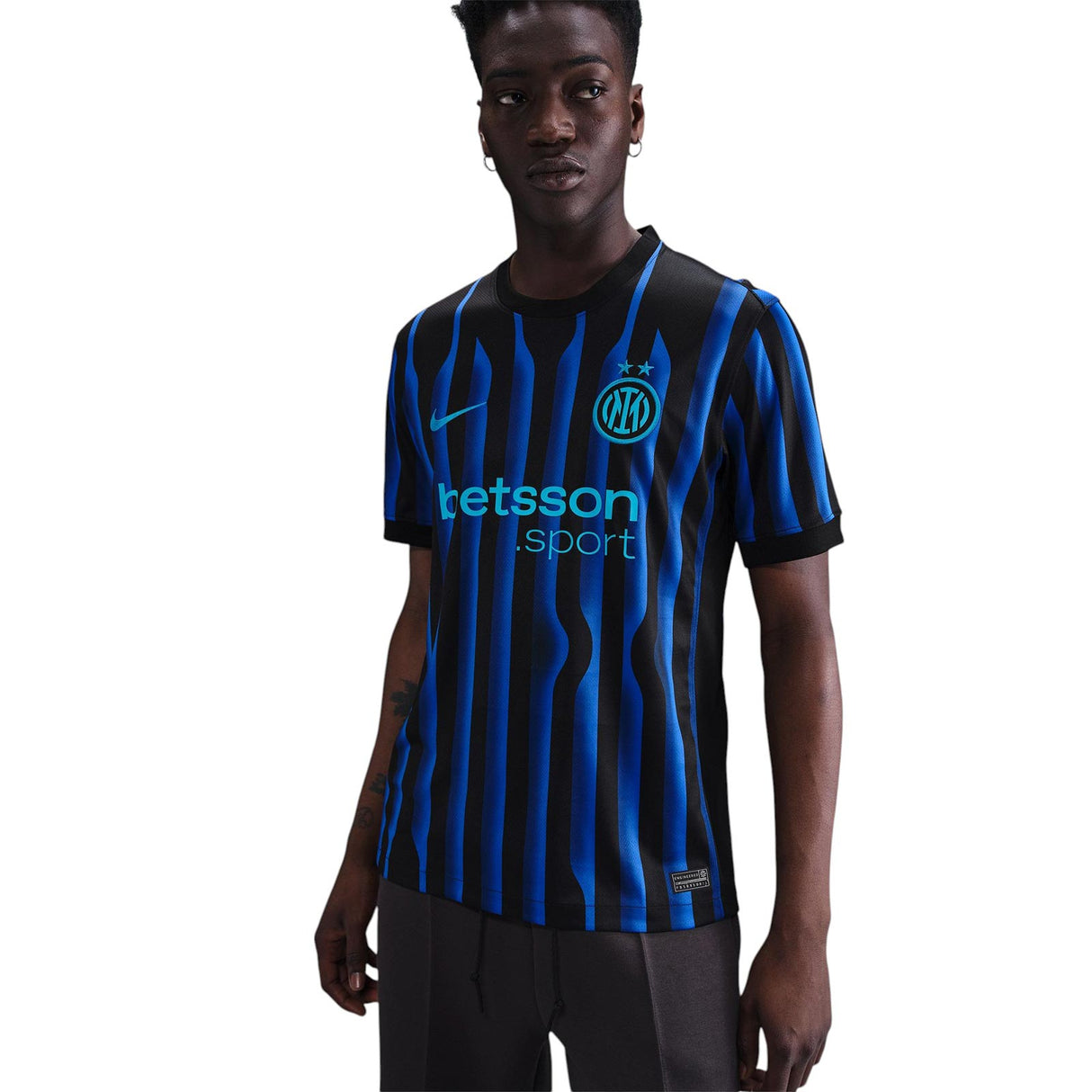 Nike Inter Milan 2025/26 Stadium Home Jersey - Model View