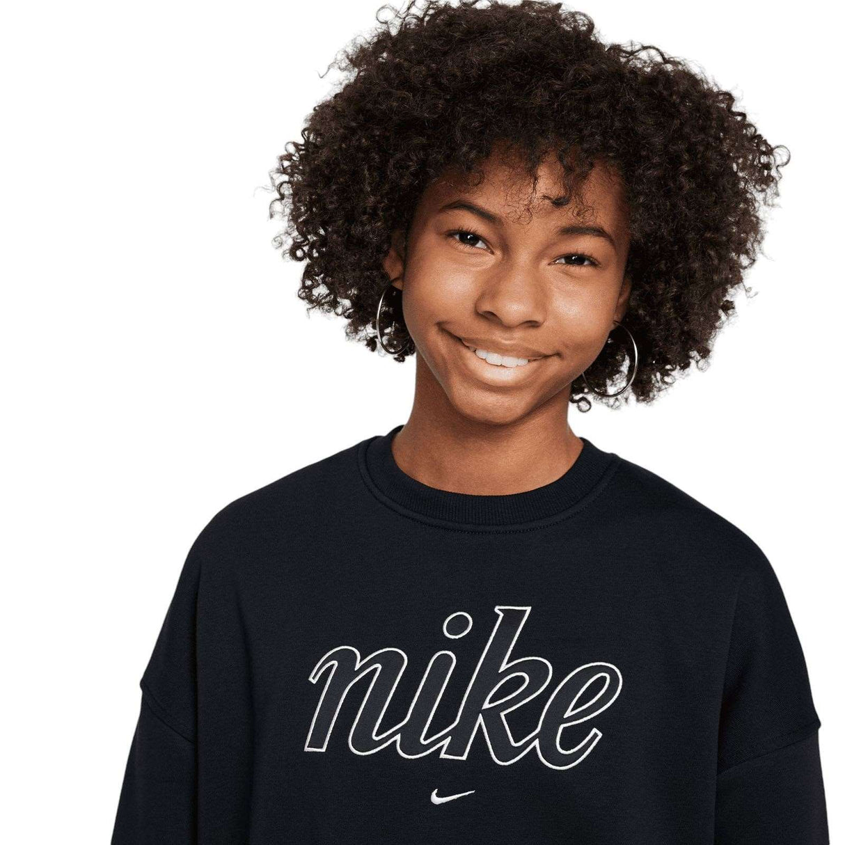 Nike Sportswear Club Fleece Girls Boxy Crew-Neck Sweatshirt