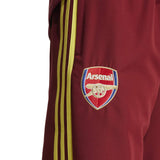 adidas Arsenal Football 3-Stripe Regular-Fit Track Pants Model Close-Up Crest View