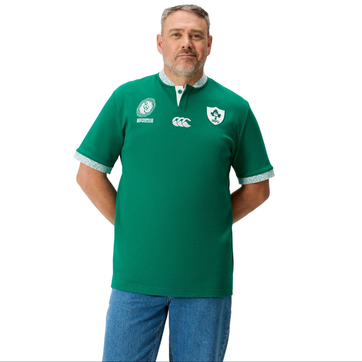 Canterbury IRFU Ireland Rugby WRWC 2025/26 Mens Classic Home Jersey