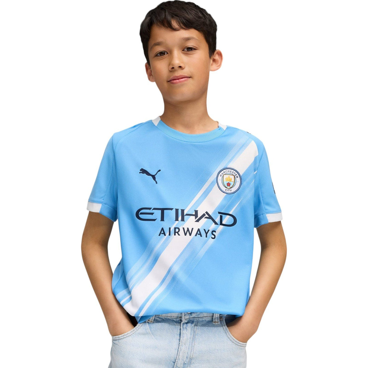 Puma Manchester City Football 2025/26 Kids Home Jersey