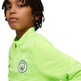 Puma MCFC 25 Kids UCL Train QZ Top Green