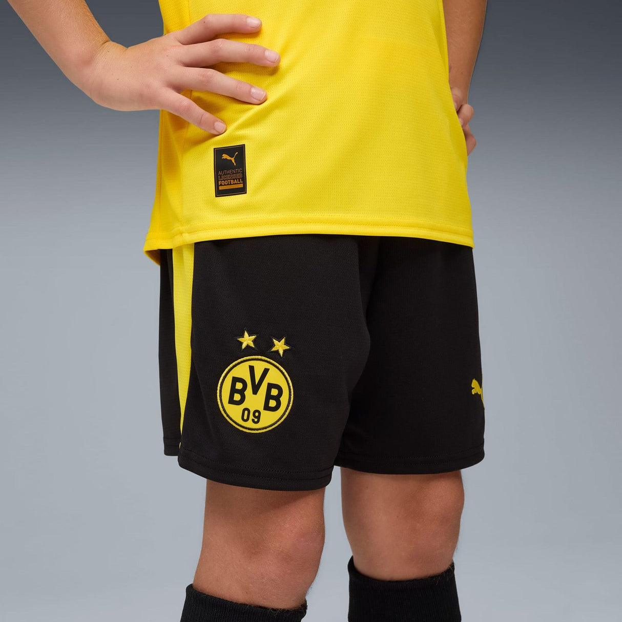 Puma BVB 25 Kids Home Short Black