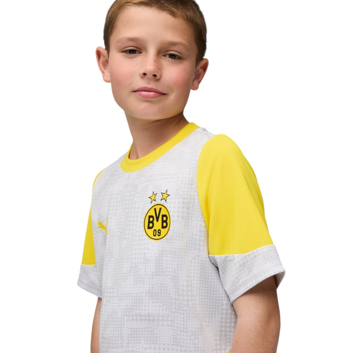 Puma BVB Football 2025/26 Kids Short Sleeved Training Jersey