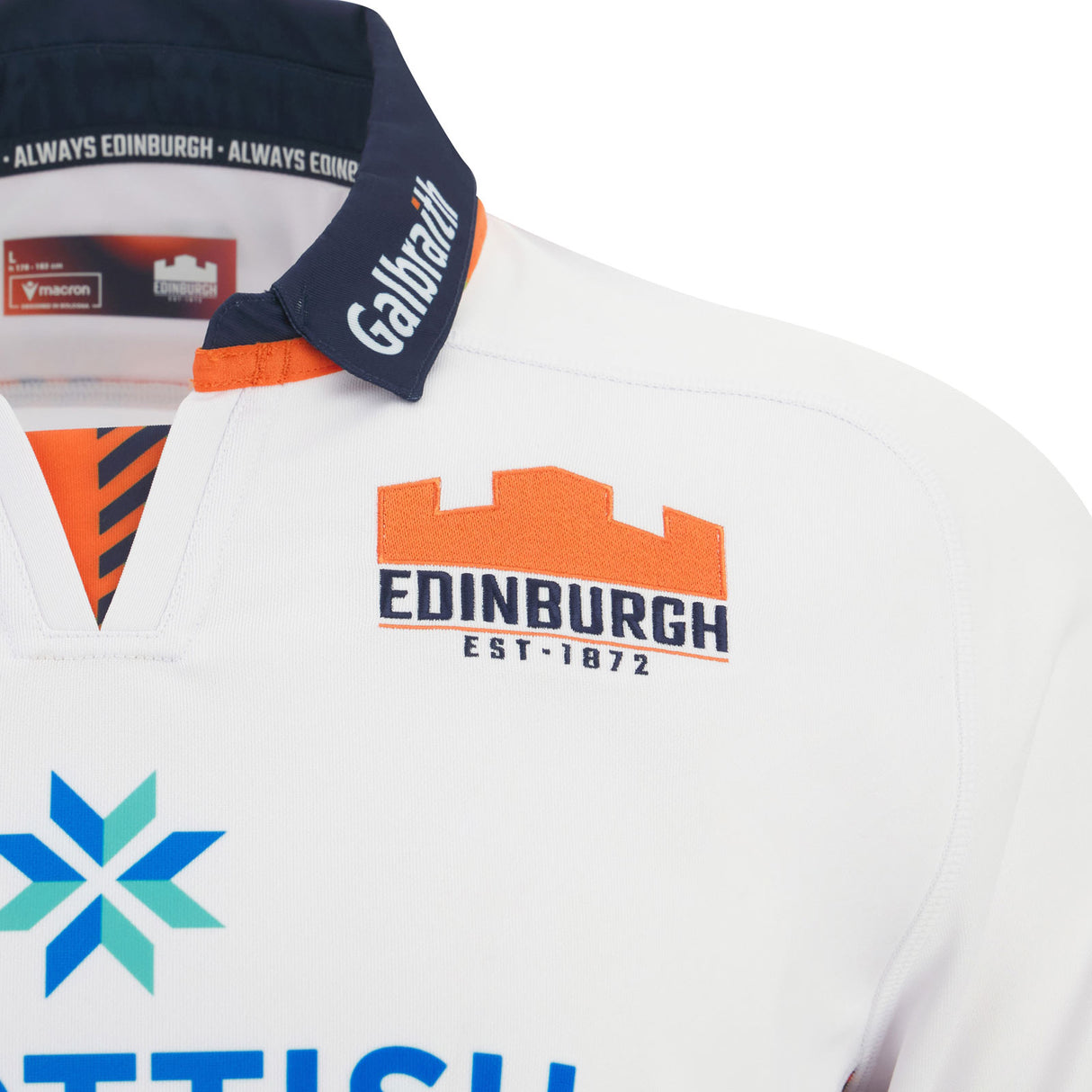 Macron Edinburgh 25/26 Away Rplc Jsy Wh