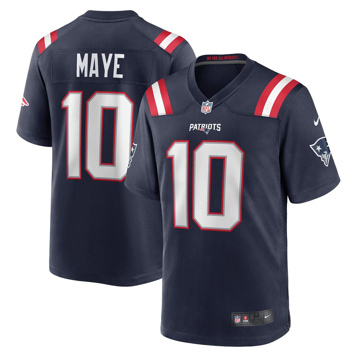Nike Patriots Home Jersey Maye 10 Navy