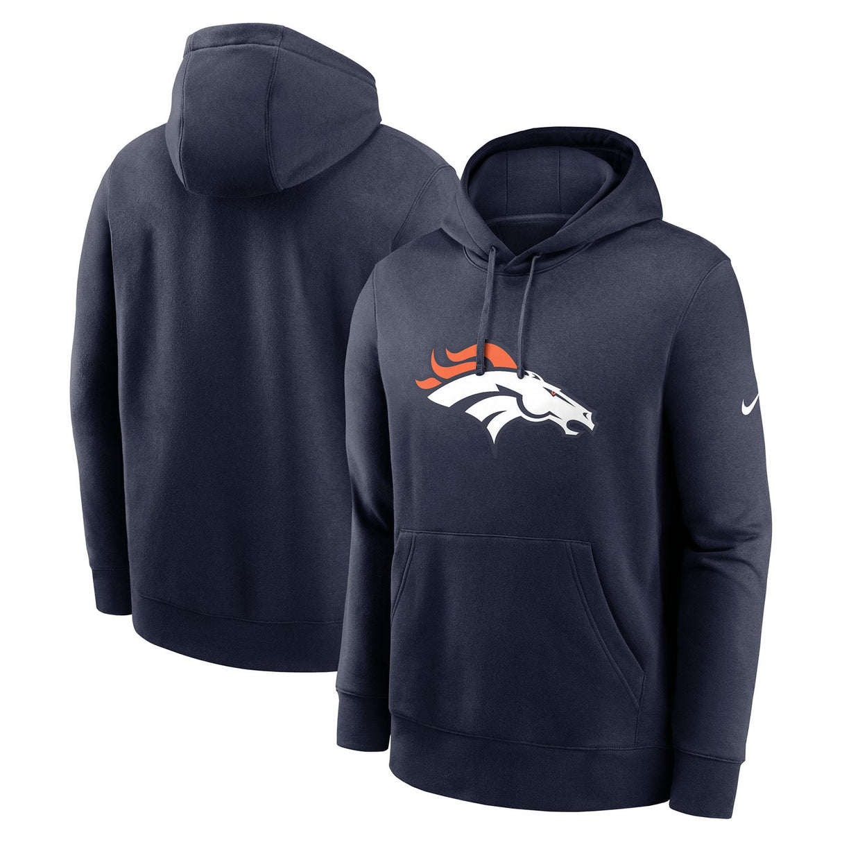 Nike Broncos Club Logo Hoodie Navy