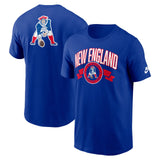 Nike Patriots Rewind Essntl Cottn T Blu