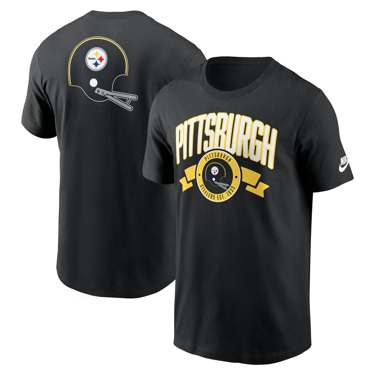 Nike Steelers Rewind Essntl Cttn Tee Blk