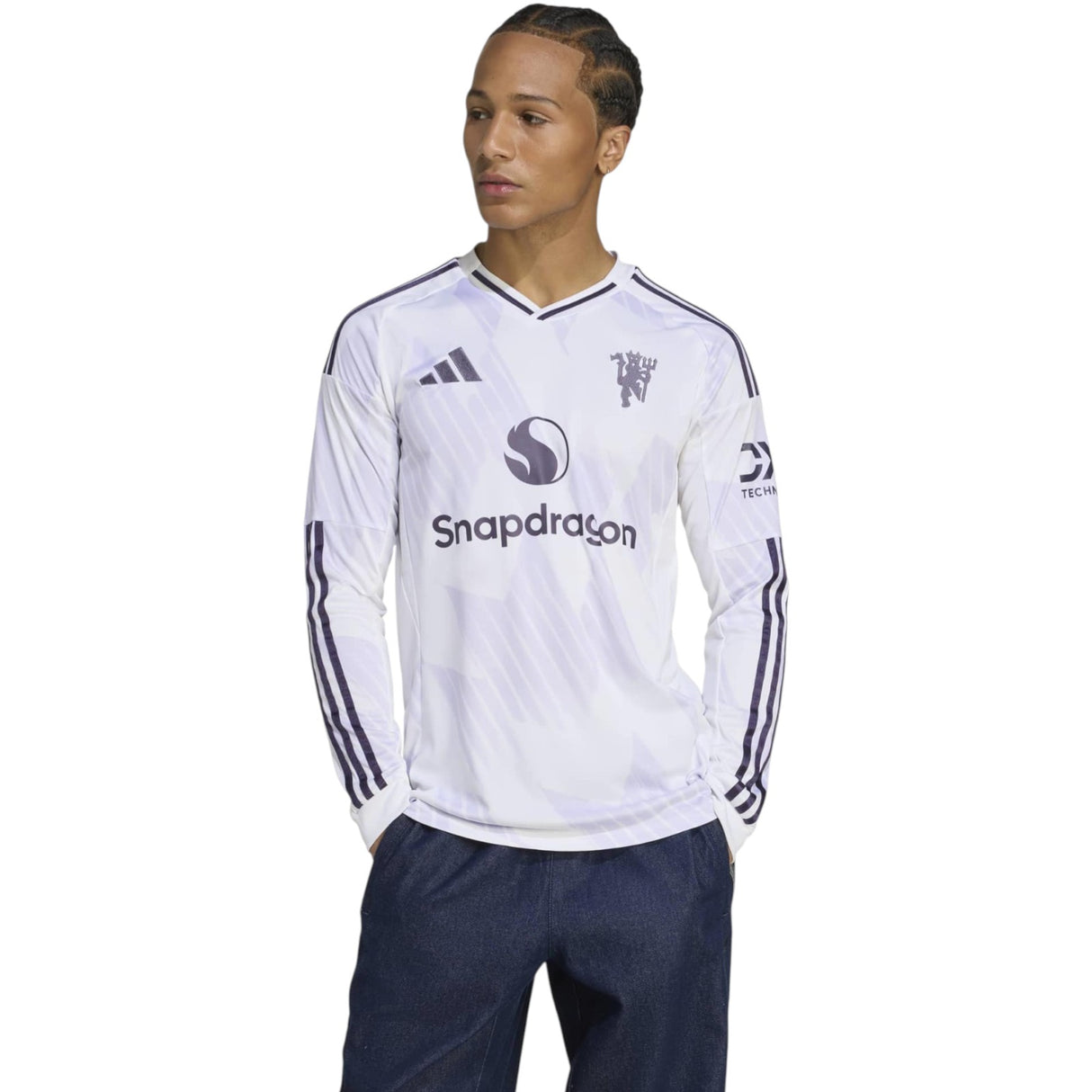 adidas Manchester United Football 2025/26 Adults Long Sleeved Away Jersey