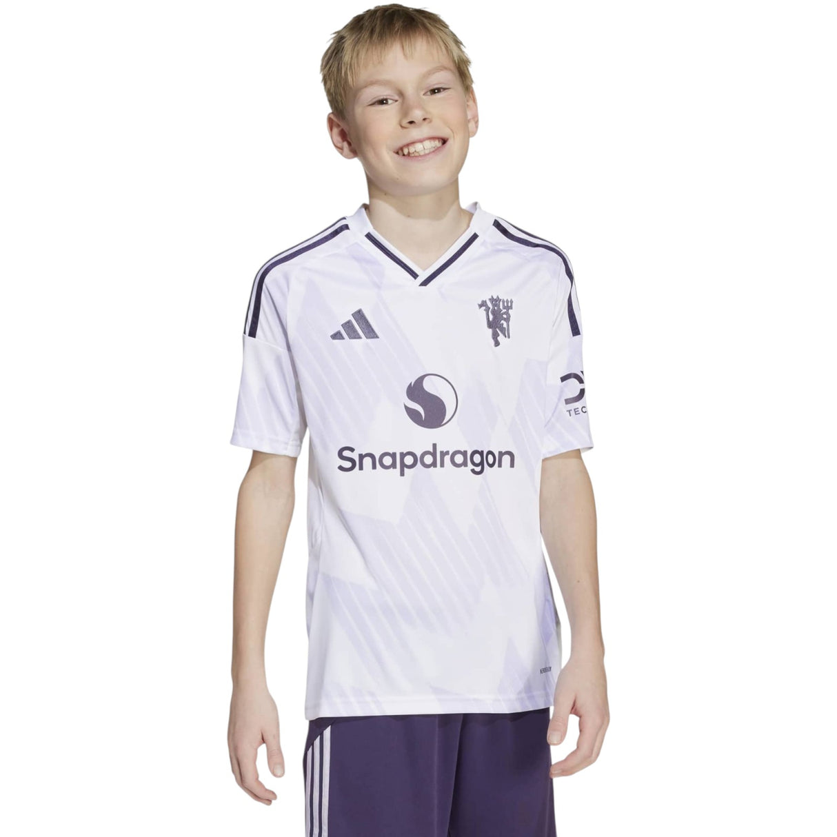 adidas Manchester United Football 2025/26 Kids Short Sleeved Away Jersey