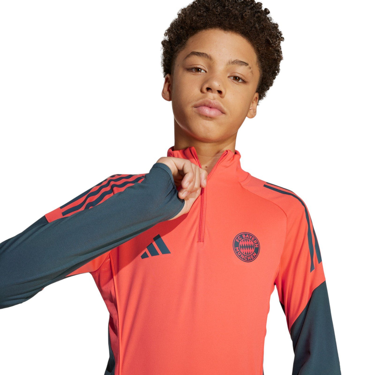 adidas FC Bayern Football 2025/26 Kids Half-Zip Training Top