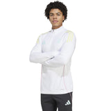 adidas Juventus Football Adults 2025/26 Half-Zip Training Top Model Front Side View