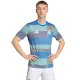 adidas Real Madrid Football 2025/26 Adults Pre-Match Jersey Model Front View