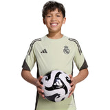 adidas Real Madrid Football 2025/26 Kids Training Jersey Model Front Close-Up View