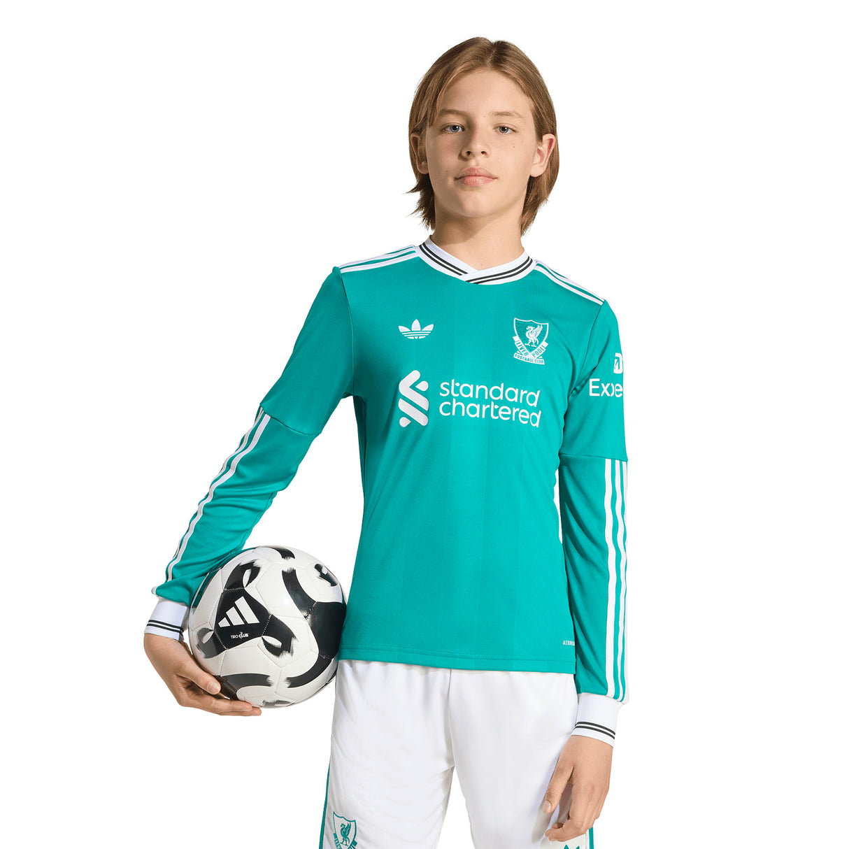 adidas Liverpool Football 2025/26 Kids Long Sleeve Third Jersey