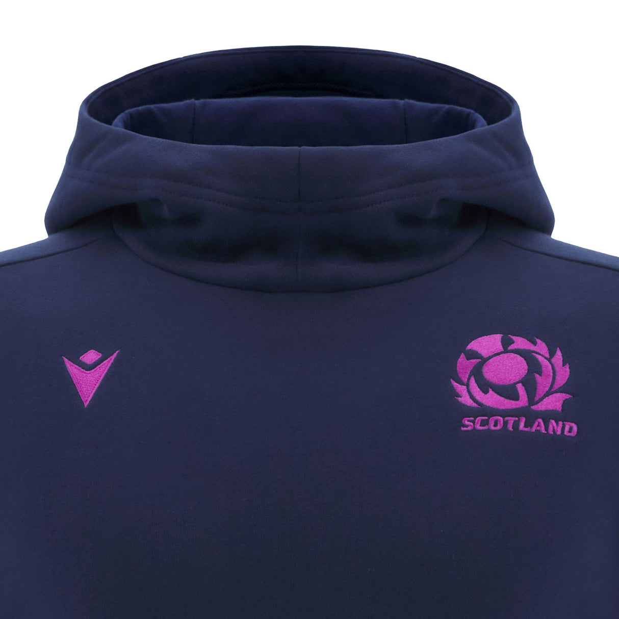 Macron Scotland Rugby 2025/26 Kids Comfortable Travel Hoodie