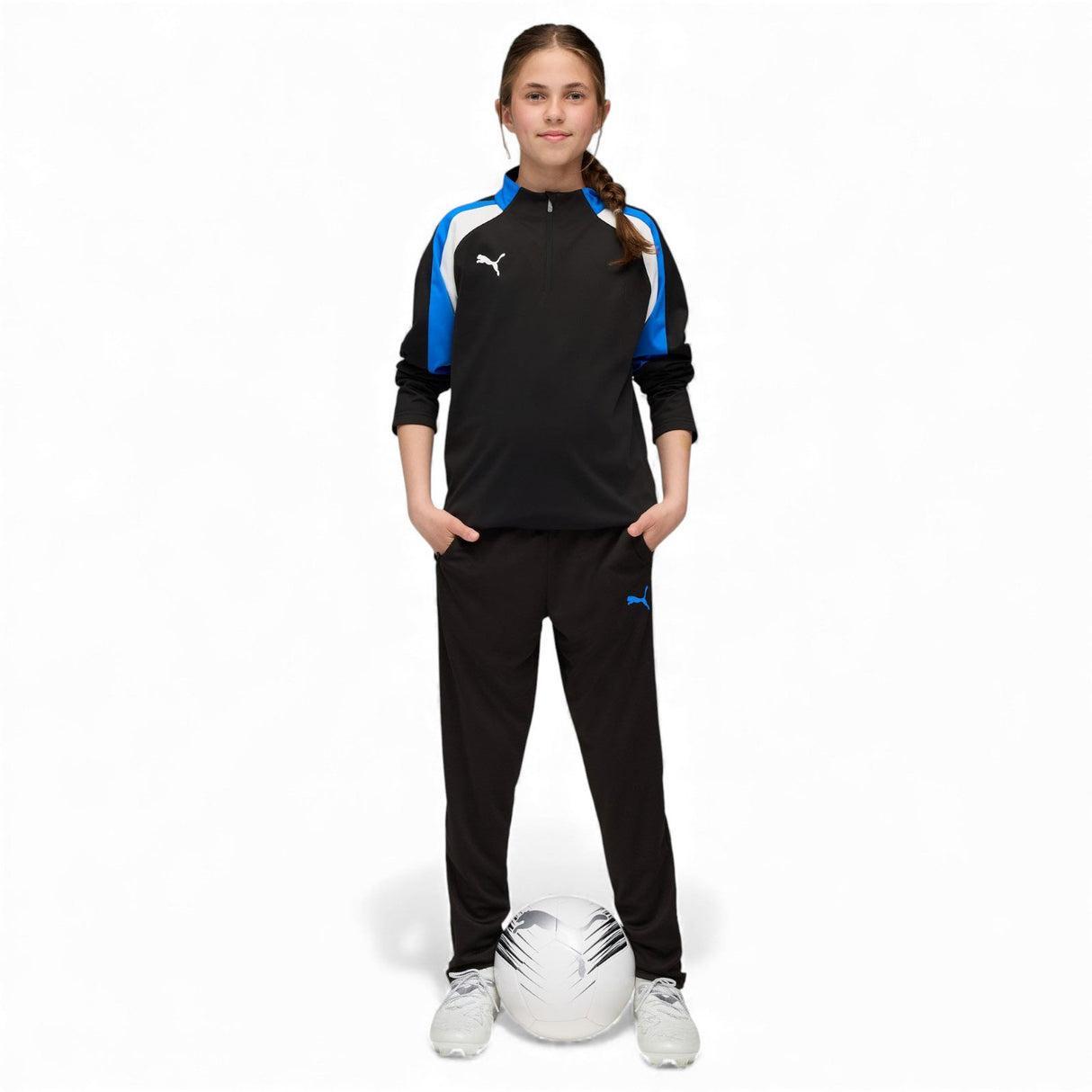 PUMA individualLIGA Kids Half-Zip Top