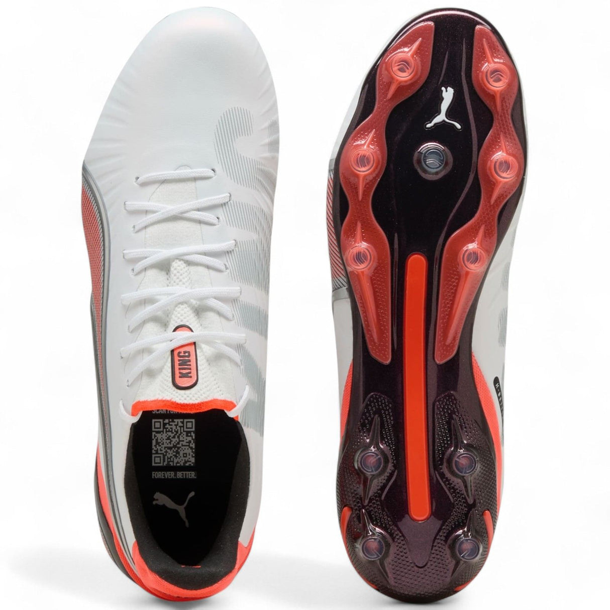 Puma King Ultimate Adults Firm Ground Football Boots Upper and Sole Full View