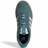 adidas VL Court 3.0 Womens Regular-Fit Lace Sneakers Top Full View