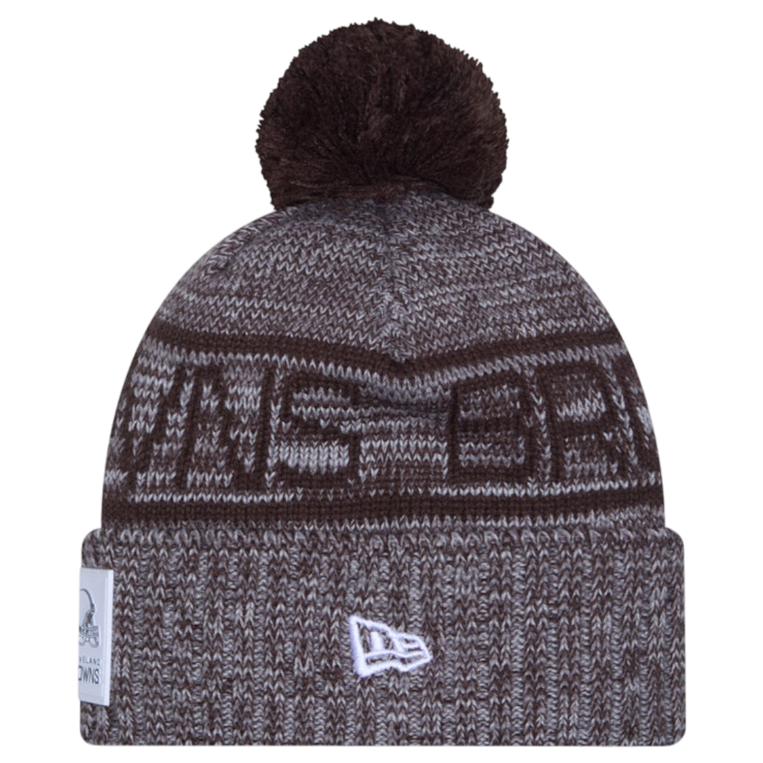New Era NFL 25 Browns Bobble Hat Brown