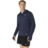 Asics Road Winter Mens LS Hoodie Navy