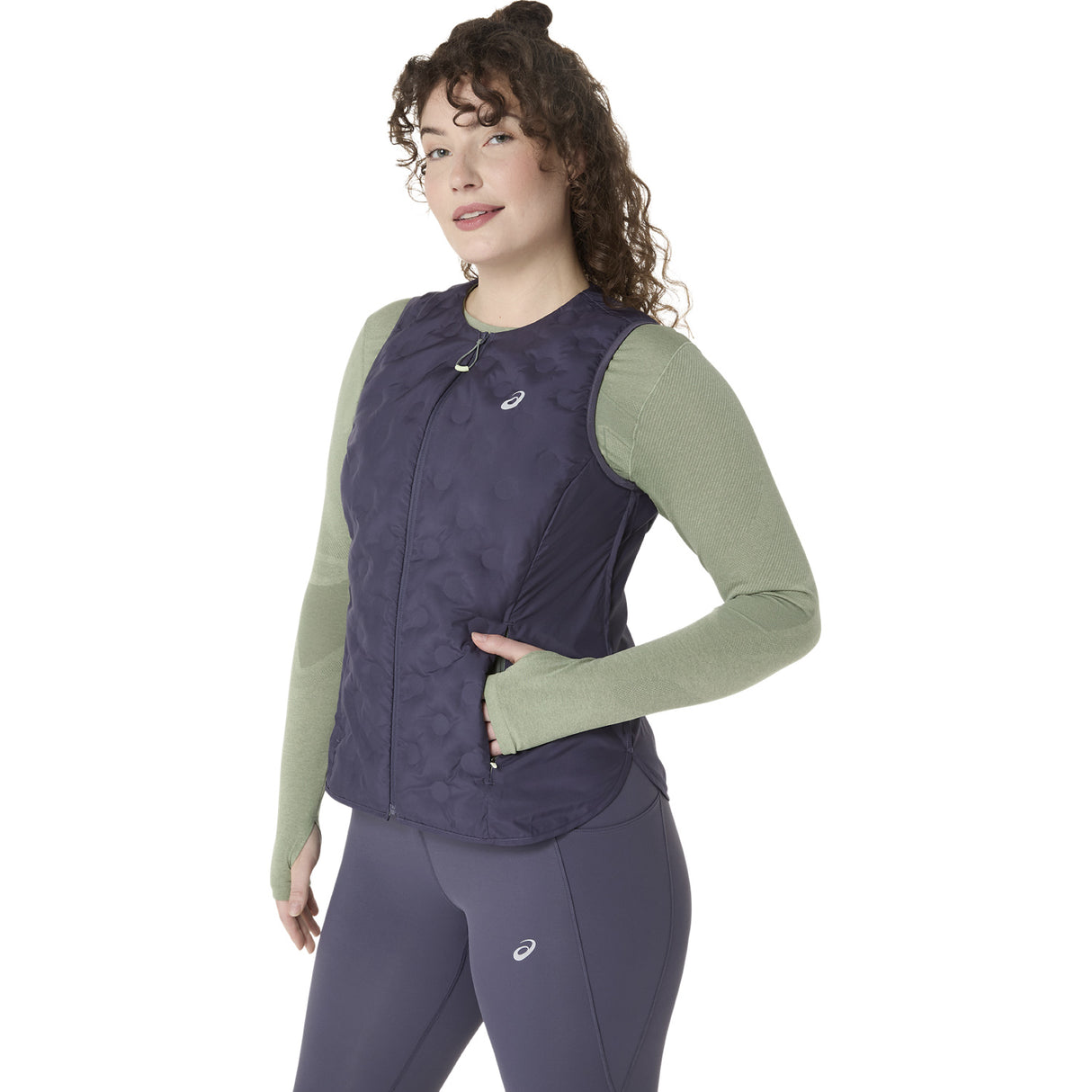 Asics Nagino Run Padded Women Gilet Navy