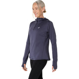 Asics Road Winter Womens LS Hoodie Navy