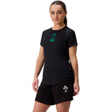 Canterbury IRFU Ireland Rugby 2025/26 Womens Superlight Training T-Shirt Model Front Side View
