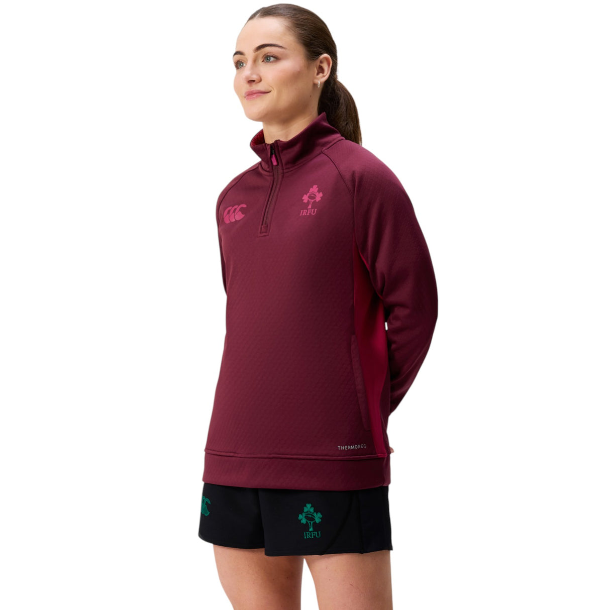 Canterbury IRFU Ireland Rugby Womens Half-Zip Training Top