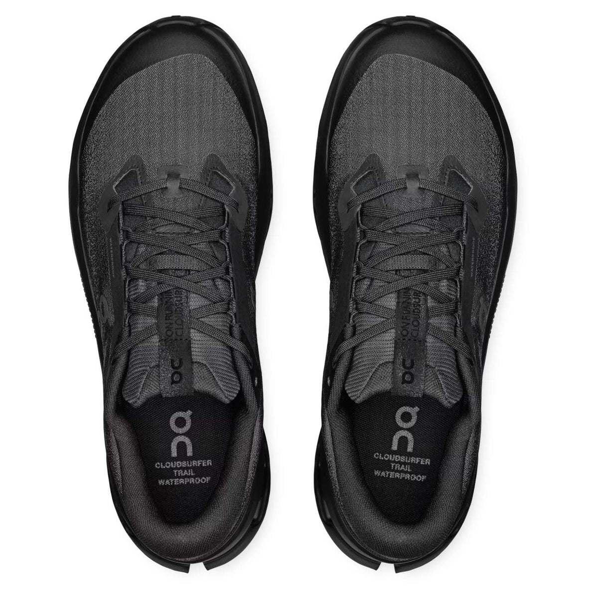 ON Mens Cloudsurfer Trail 2 WP Blk/Blk