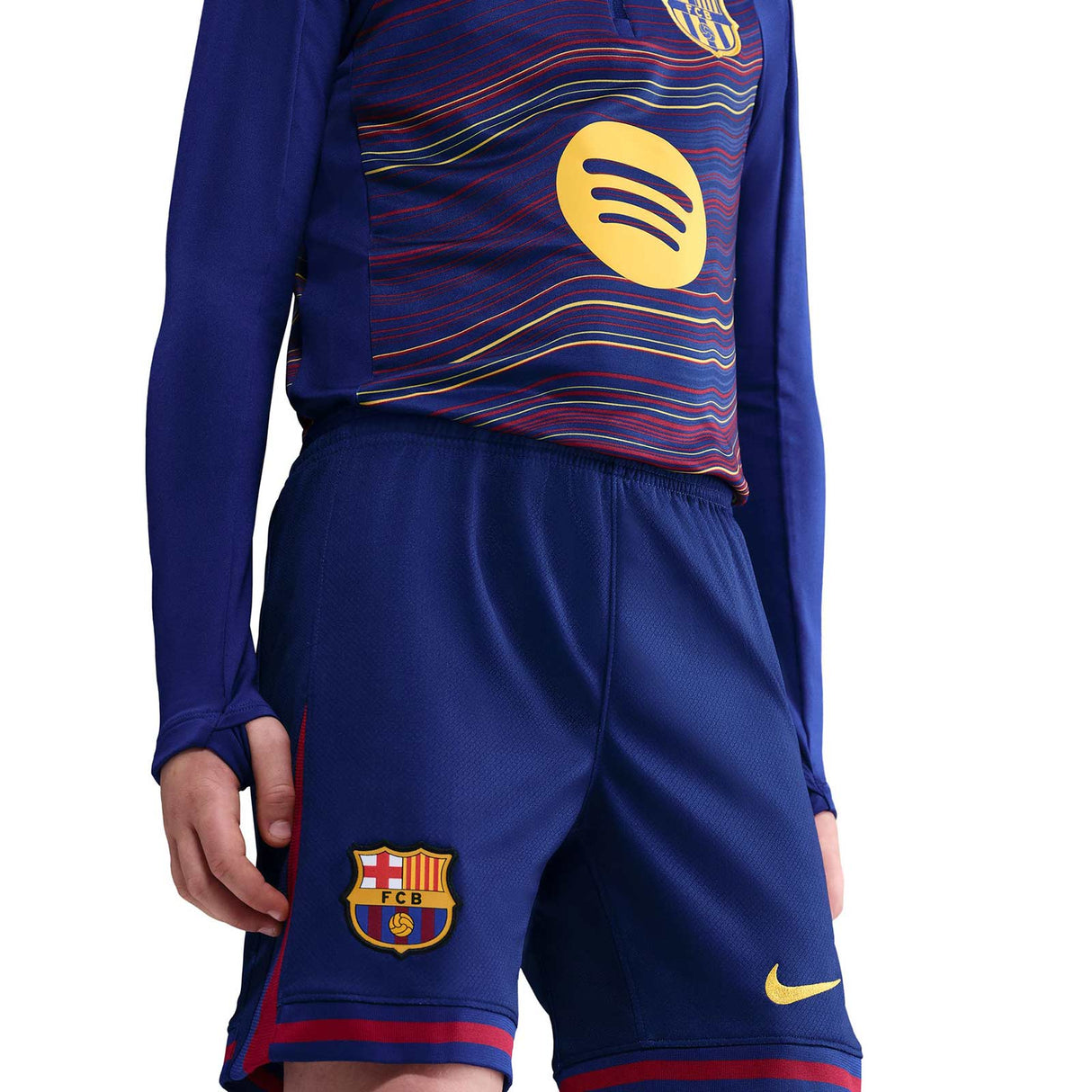 Nike FC Barcelona 2025/26 Stadium Home Kids Dri-FIT Soccer Replica Shorts