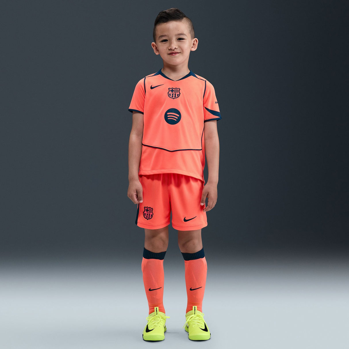 Nike FCB 25 Kids Third Kit Orange
