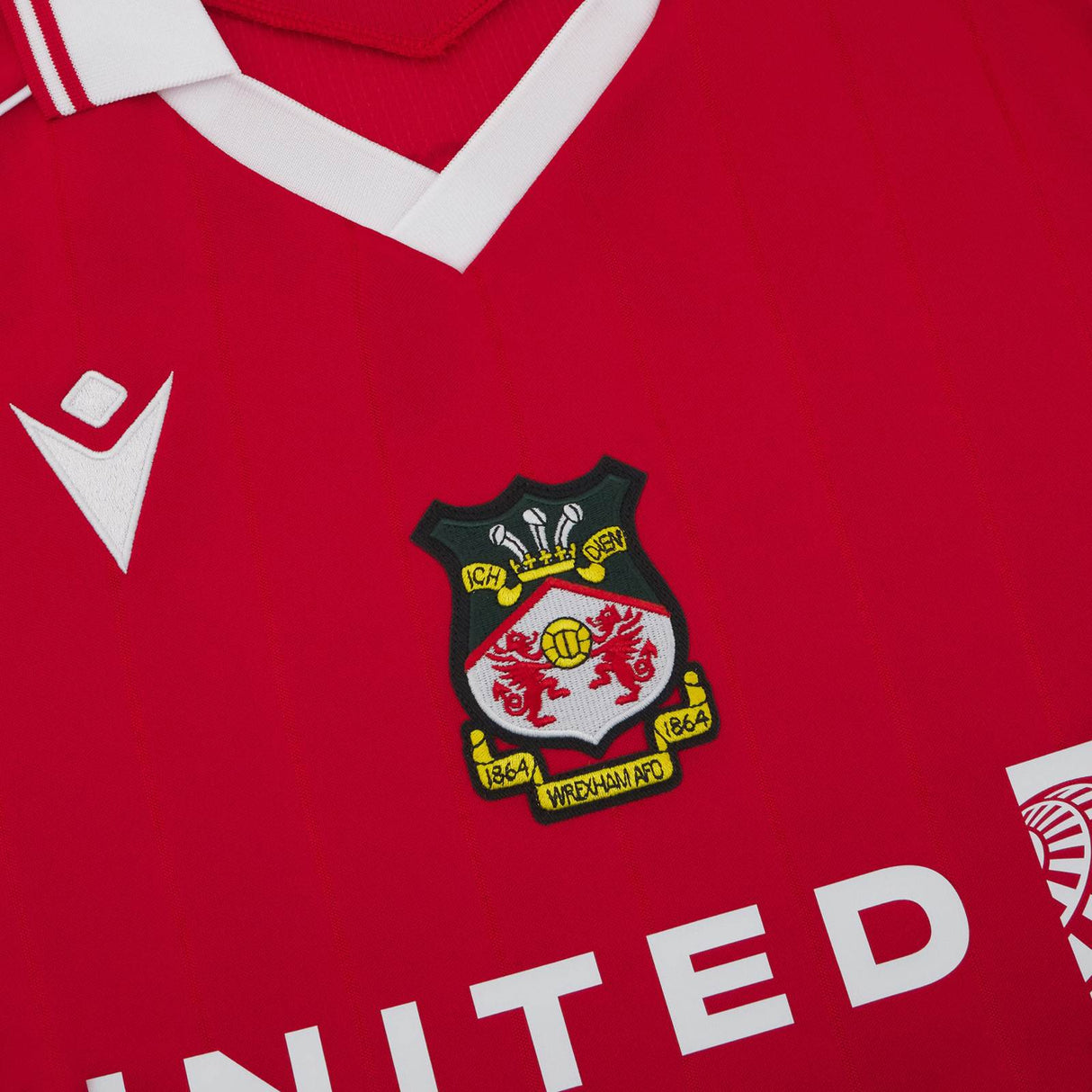Macron Wrexham Football 2025/26 Adults Home Jersey