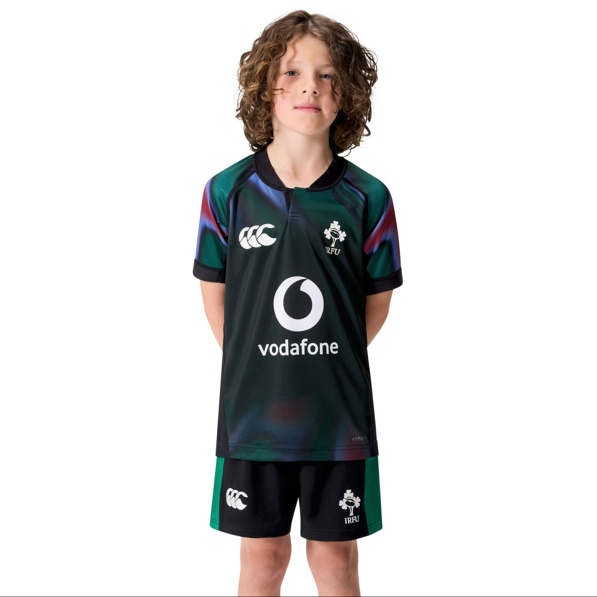 Canterbury IRFU Ireland Rugby 2025/26 Kids Pre-Game Pro Jersey