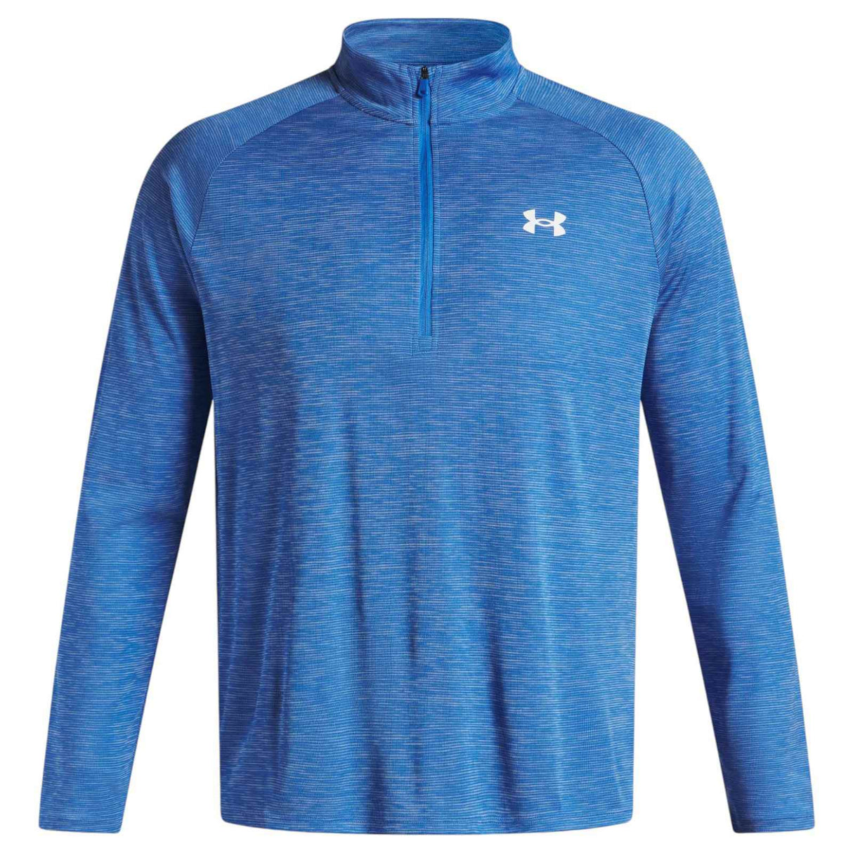 UA Tech Textured Mens Half Zip Blue