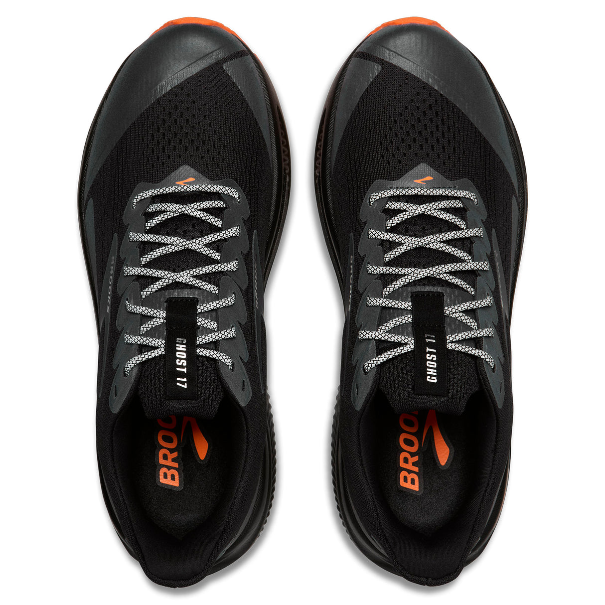 Brooks Mens Ghost 17 Run Vis Blk/Orange