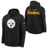 Nike Steelers Fleece Kids Hoodie Black